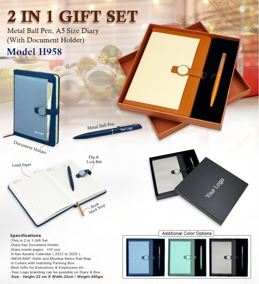 Buy Giftana Personalized Leather Diary & Pen Combo Gift set with Name, 2 in  1 Customized Diaries & Metal Pen Gifts Set for Men & Women, Birthday Gift  for Husband, Corporate Gift Set for Employee (Black) Online at Best Prices  in India - JioMart.